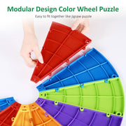 TheDisplayOutlet 24" Portable Modular Prize Wheel with Tripod Stand 12-Slot Image