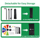 TheDisplayOutlet 24" Portable Modular Prize Wheel with Tripod Stand 12-Slot Image