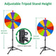 24" Portable Modular Prize Wheel with Tripod Stand 12-Slot