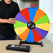 TheDisplayOutlet 24" Prize Wheel with Customizable Slots(12) Trade Show Promo Image