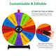 24" Prize Wheel with Customizable Slots(12) Trade Show Promo