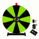TheDisplayOutlet 24" Prize Wheel with Customizable Slots(12) Trade Show Promo, Black & Green Image
