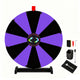 TheDisplayOutlet 24" Prize Wheel with Customizable Slots(12) Trade Show Promo, Black & Purple Image