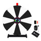 TheDisplayOutlet 24" Prize Wheel with Customizable Slots(12) Trade Show Promo, Black & White Image