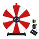 TheDisplayOutlet 24" Prize Wheel with Customizable Slots(12) Trade Show Promo, Red & White Image