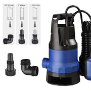 Submersible Dirty Water Pump w/ Float, 1HP 750W