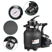 TheDisplayOutlet 12" Pool Sand Filter and Pump for Above Ground Image