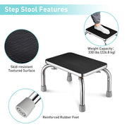 TheDisplayOutlet Heavy Duty Steel Step Stool Holds 330lbs Image