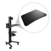 Slide Out Keyboard Tray for Mobile Computer Cart