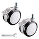 TheDisplayOutlet 3 inch Swivel Casters with Locks Set(2) for Computer Laptop Cart Image