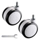 TheDisplayOutlet 3 inch Swivel Casters Set(2) for Computer Laptop Cart Image