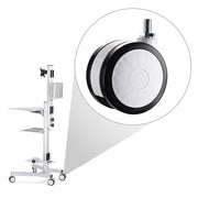 TheDisplayOutlet NexusX 3 inch Swivel Casters Set(2) for Computer Laptop Cart Image