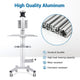 TheDisplayOutlet NexusX Rolling Mobile Workstation Computer Cart Sit Stand Image