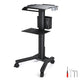 Mobile Laptop Desk Cart with Power Outlet
