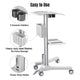 TheDisplayOutlet Mobile Laptop Desk Cart with Power Outlet Image
