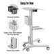 TheDisplayOutlet Mobile Laptop Cart with Power Outlet Image