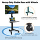 TheDisplayOutlet NexusX Rolling TV Stand with Laptop Shelf for 32 to 65in Screen Image