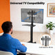 TheDisplayOutlet NexusX Rolling TV Stand with Laptop Shelf for 32 to 65in Screen Image