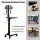 TheDisplayOutlet NexusX Rolling TV Stand with Laptop Shelf for 32 to 65in Screen Image