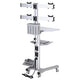 TheDisplayOutlet NexusX 2×2 Quad-Monitor Mobile Computer Cart for 10-21in Screens Image