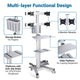 TheDisplayOutlet NexusX 2×2 Quad-Monitor Mobile Computer Cart for 10-21in Screens Image