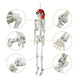 TheDisplayOutlet 5'5" Full Body Cowboy Pirate Skeleton Posable Halloween Decoration Image