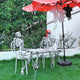 5'5" Full Body Cowboy Pirate Skeleton Posable Halloween Decoration
