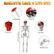 5'5" Full Body Cowboy Pirate Skeleton Posable Halloween Decoration