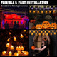 TheDisplayOutlet Halloween Light 20ct Pumpkin 10ft String Light Battery Operated Image