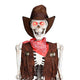5'5" Full Body Cowboy Pirate Skeleton Posable Halloween Decoration
