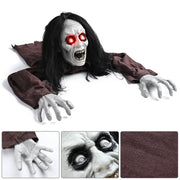 TheDisplayOutlet Halloween Decoration Zombie with Lighted Eyes Animatronic Image