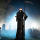 TheDisplayOutlet 6' Grim Reaper with Scythe Animated Halloween Porch Decor Image