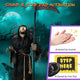 6' Grim Reaper with Scythe Animated Halloween Porch Decor