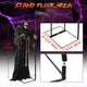 6' Grim Reaper with Scythe Animated Halloween Porch Decor