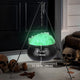TheDisplayOutlet Halloween Decorations Witches Cauldron with Light & Stand, 12in Image