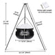 TheDisplayOutlet Halloween Decorations Witches Cauldron with Light & Stand Image