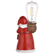Christmas Santa Figurine with LED Bulb Battery Operated 2ct/pk