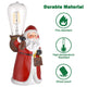 Christmas Santa Figurine with LED Bulb Battery Operated 2ct/pk