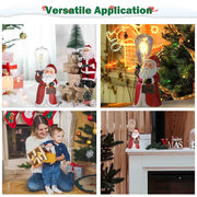 Christmas Santa Figurine with LED Bulb Battery Operated 2ct/pk