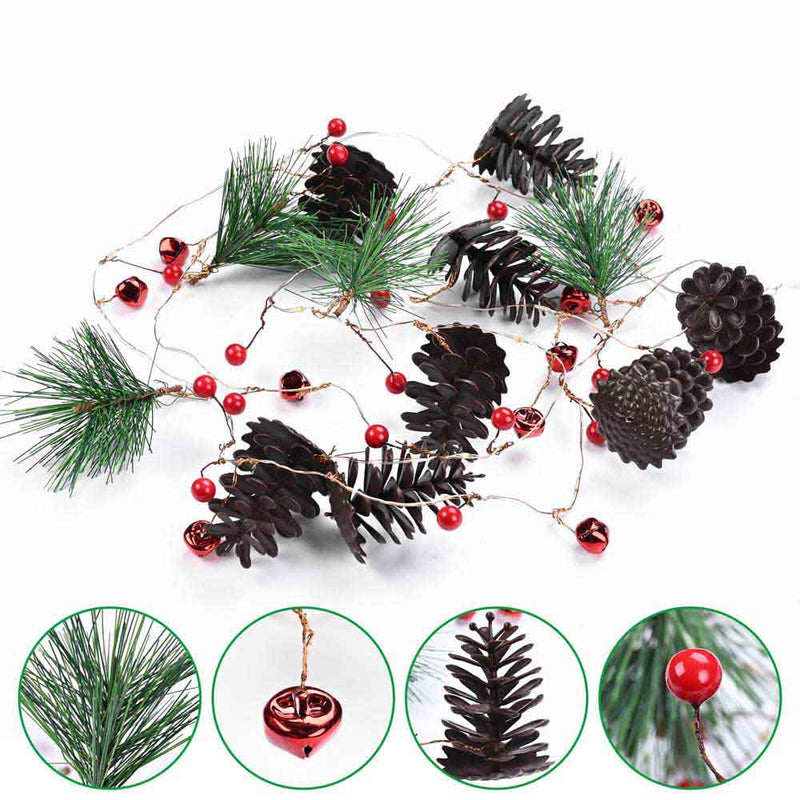 Battery Operated Christmas Lights Garland Light with Remote – The