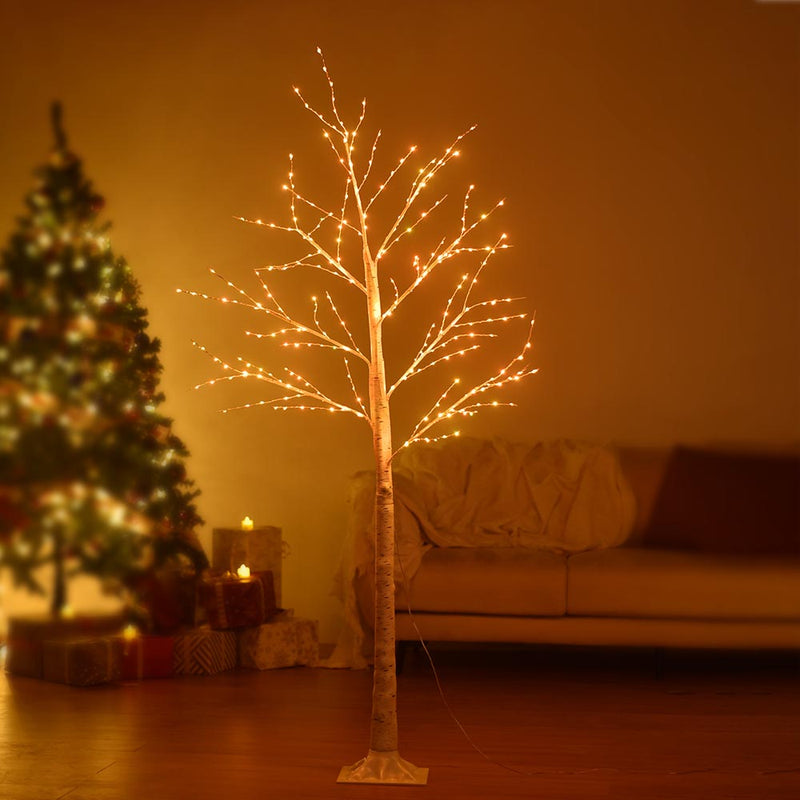 Lighted Artificial Tree Birch Tree USB Remote Control – The Display Outlet