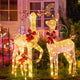 3pcs Lighted Deer Christmas Outdoor Decoration