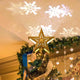 TheDisplayOutlet Lighted Tree Topper Projector (Star Snowflake Options), Star Image