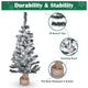 3 ft Snow Christmas Tree White Flocked