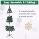 6 ft Xmas Tree with Ribbon & Foldable Metal Stand