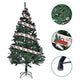 TheDisplayOutlet 7.5 ft Xmas Tree with Ribbon & Foldable Metal Stand Image