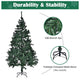 TheDisplayOutlet 7.5 ft Xmas Tree with Ribbon & Foldable Metal Stand Image