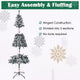 7.5 ft Snow Christmas Tree White Flocked