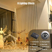 TheDisplayOutlet 12' LED Christmas Tree Lights Solar Powered Image