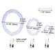 TheDisplayOutlet 3pcs Light Up Wreath Outdoor for Door Windows Image